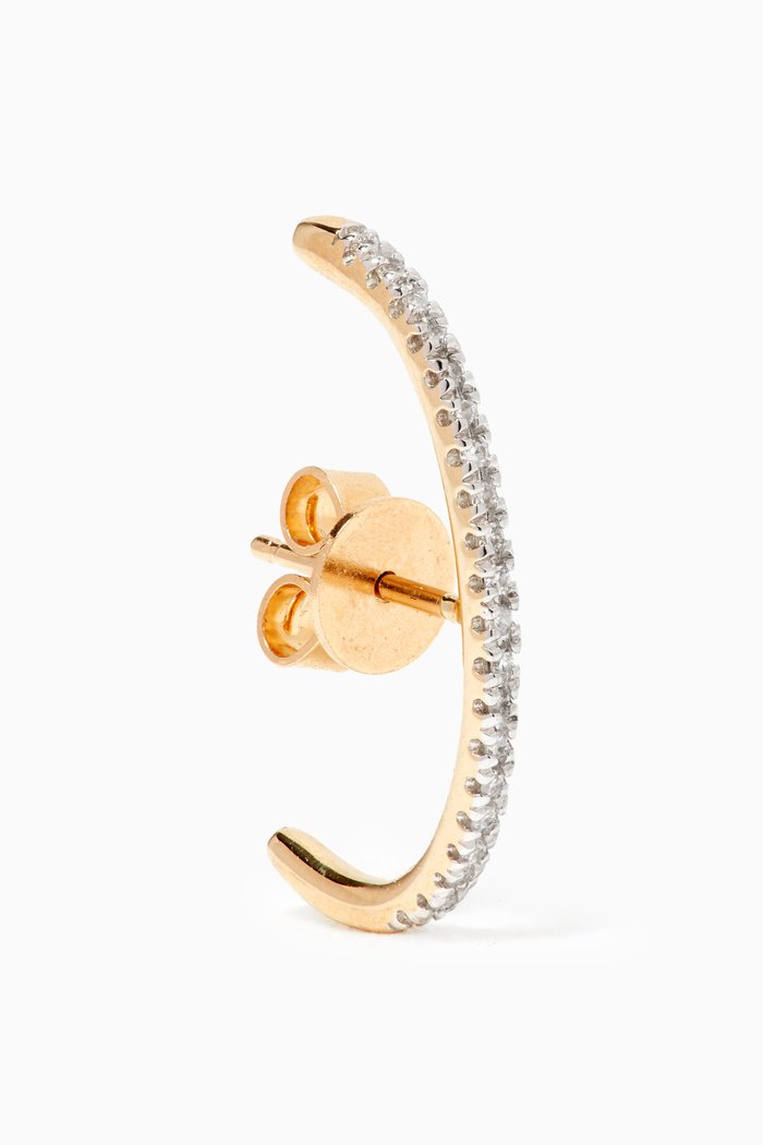 

Pavé Diamond Suspender Earring in 14kt Yellow Gold
