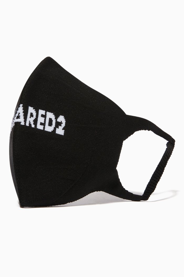

Logo Printed Face Mask, Black