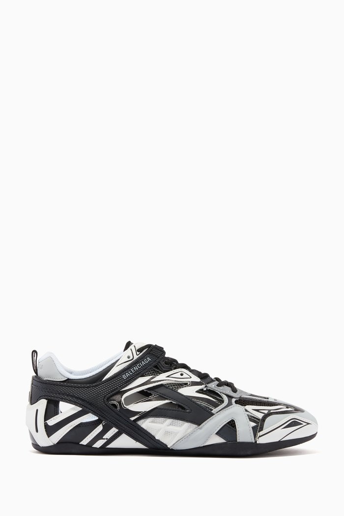 

Drive Sneakers in Technical Fabric & Nylon Mesh, Grey