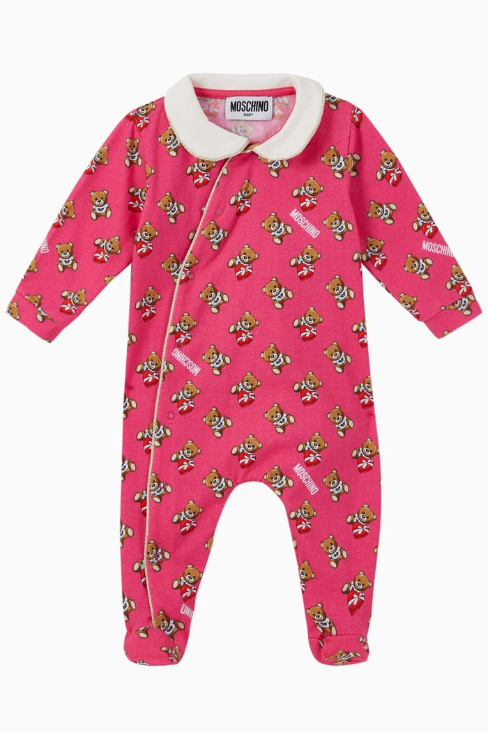 

Bear-Print Pajamas, Pink