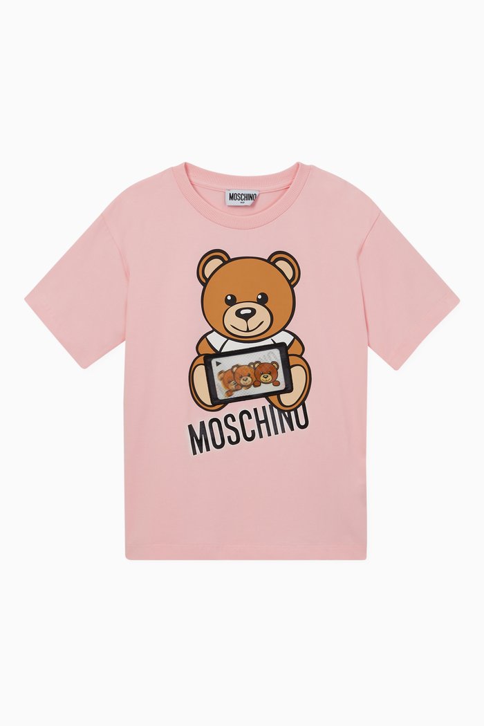 

Holographic Bear T-Shirt, Pink