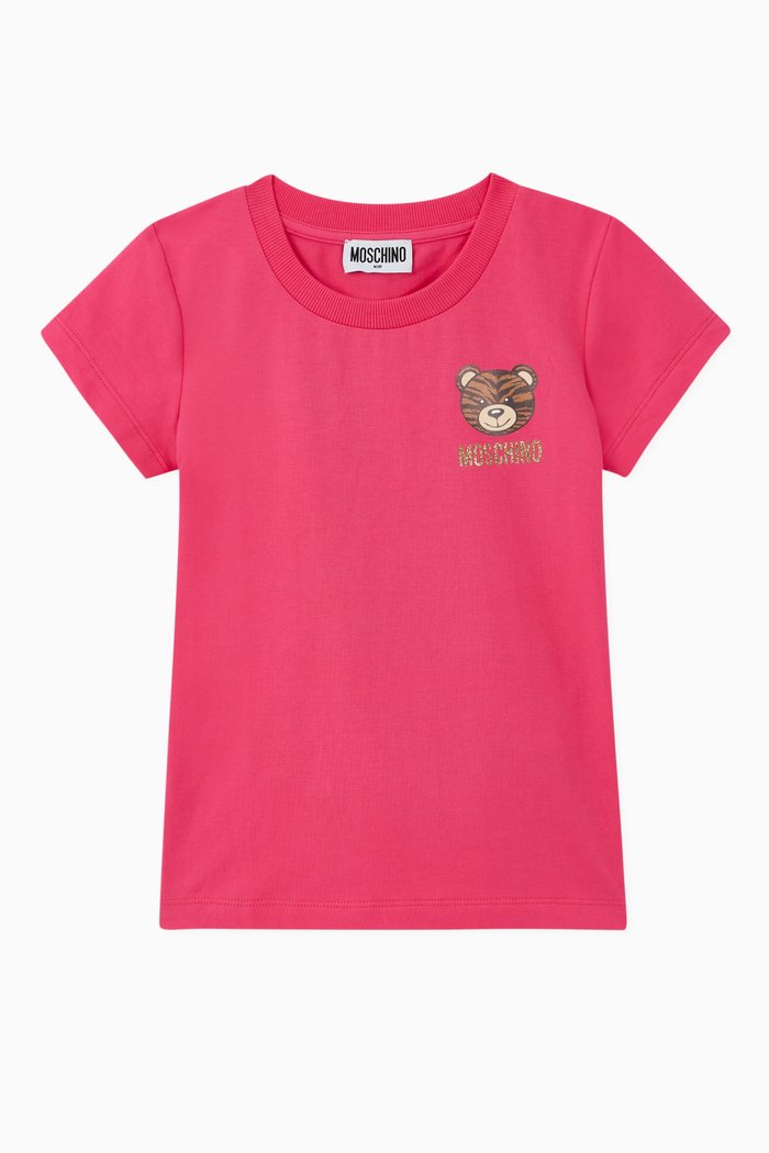 

Mini Teddy Bear Jersey T-Shirt, Pink