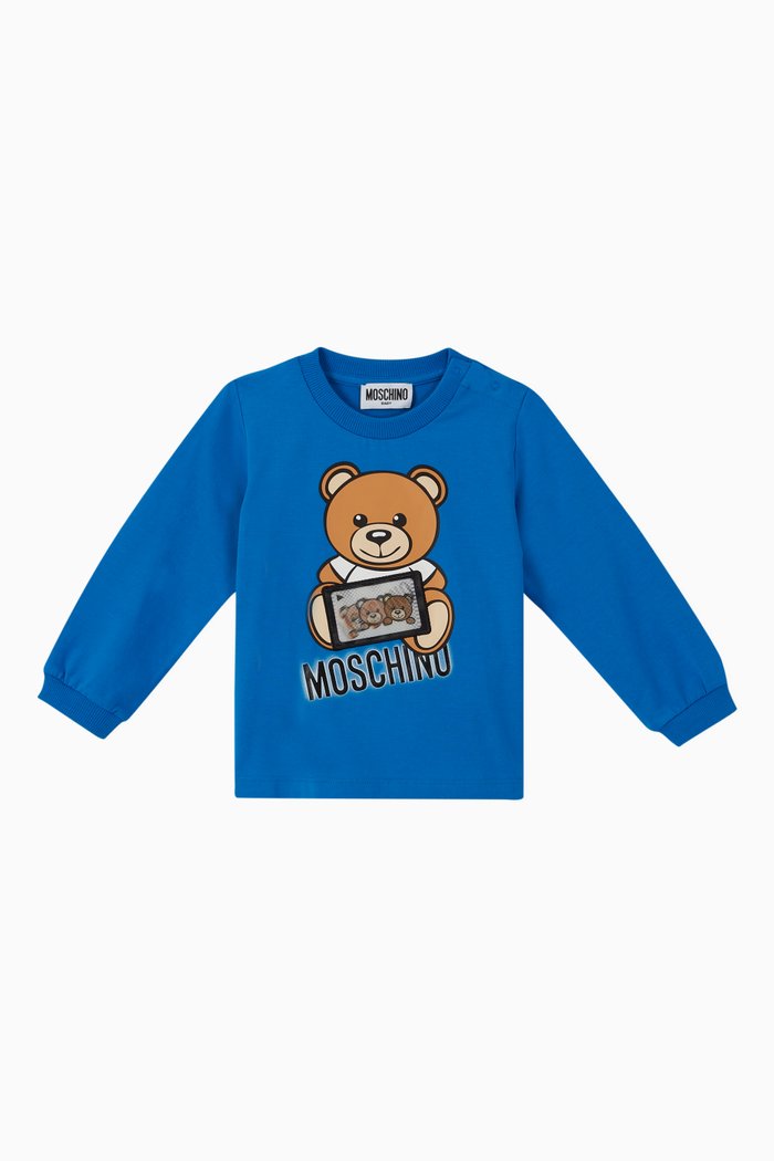 

Bear Logo Sweatshirt, Blue