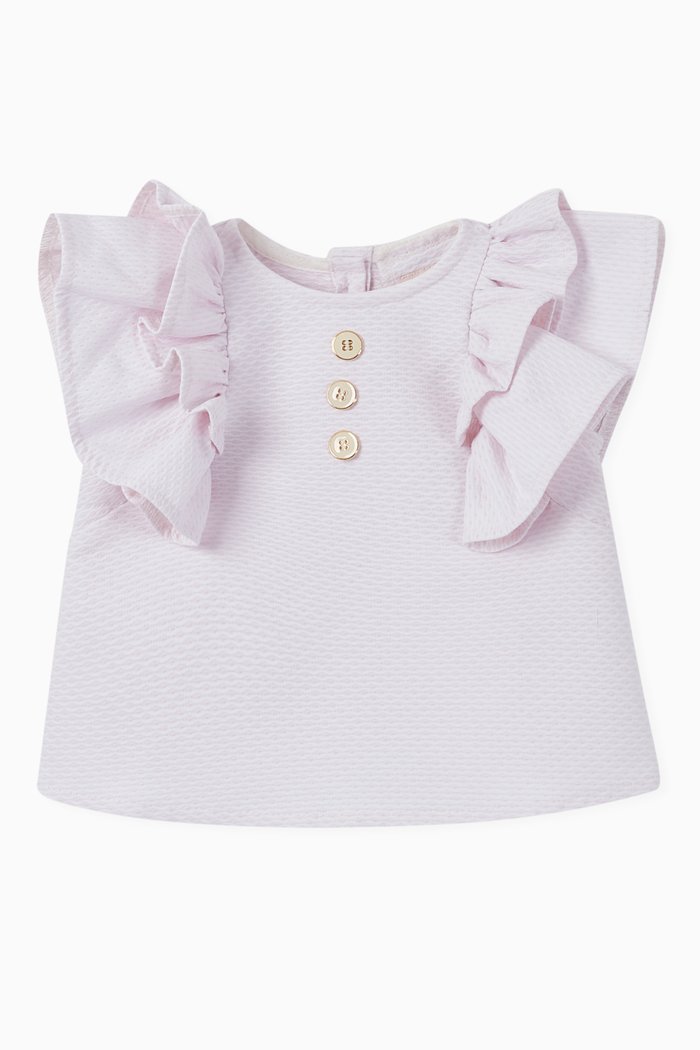 

Frill Blouse, Pink