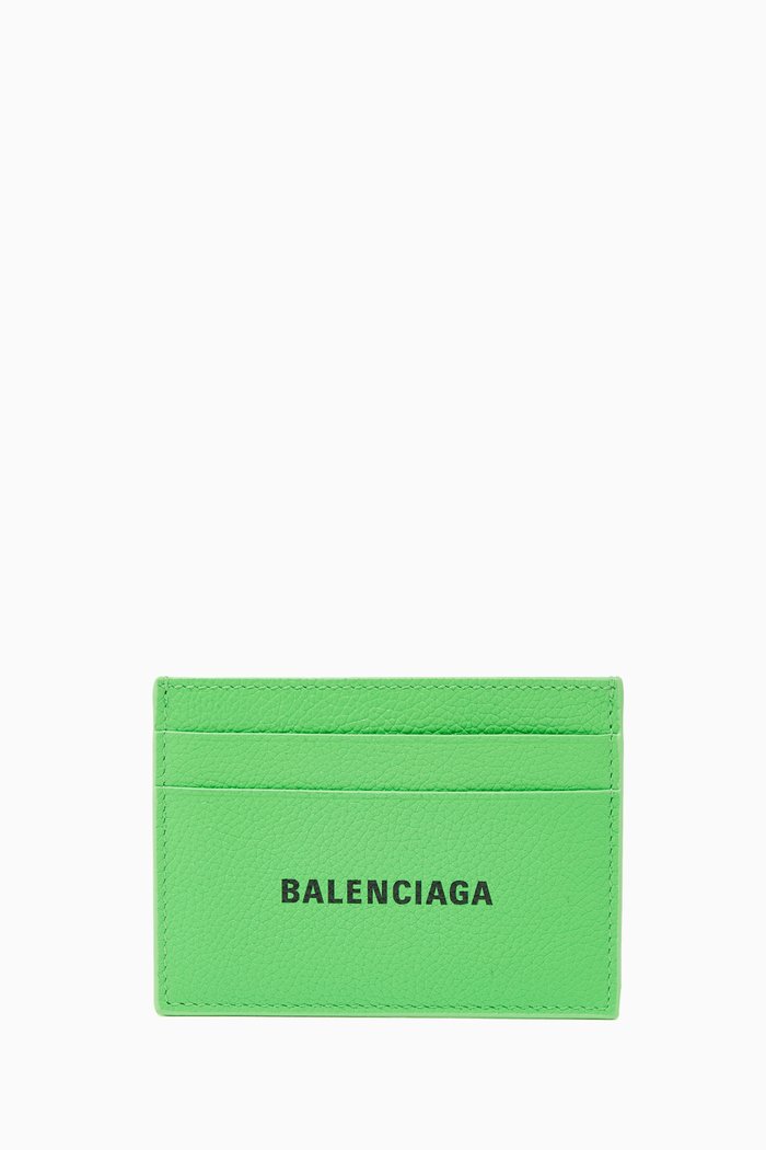 

Cash Cardholder in Grained Calfskin, Green