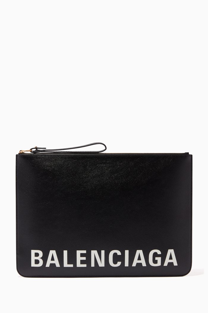 

Cash Pouch in Grained Calfskin, Black