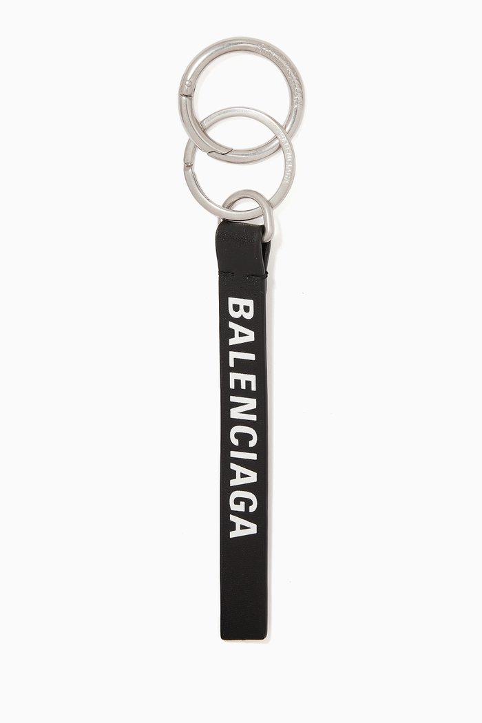 

Everyday Keyring in Calfskin Leather, Black