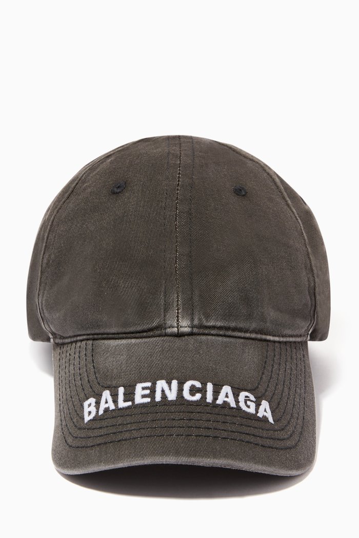 

Logo Cap in Cotton, Black