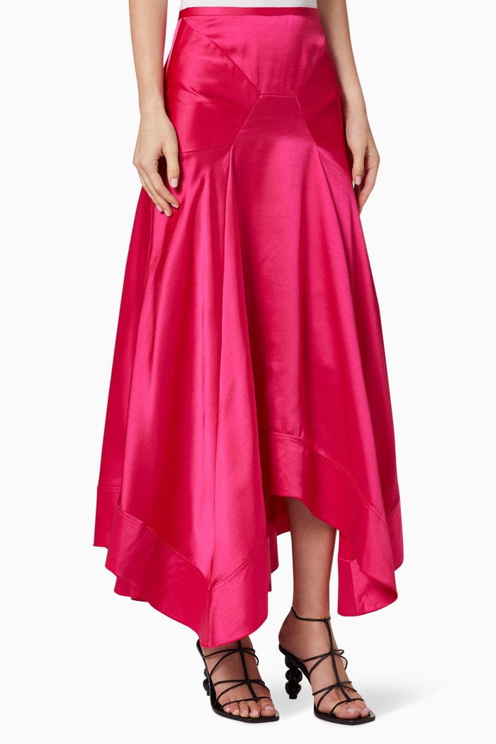 

Palmera Satin Skirt, Pink