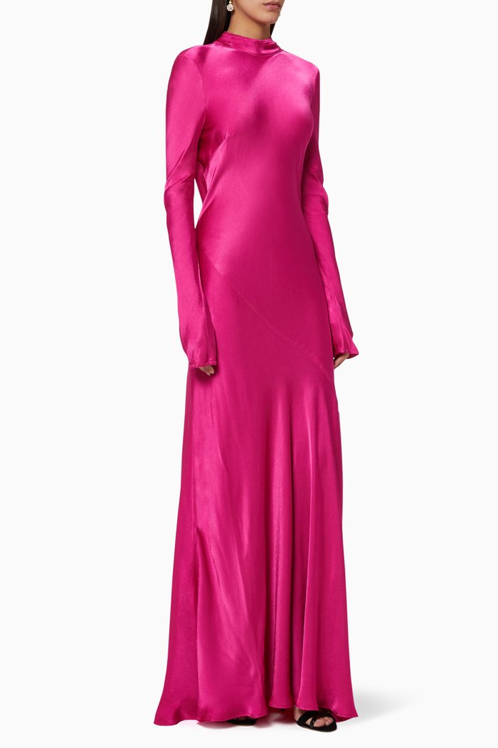 

Rayna Satin Dress, Pink