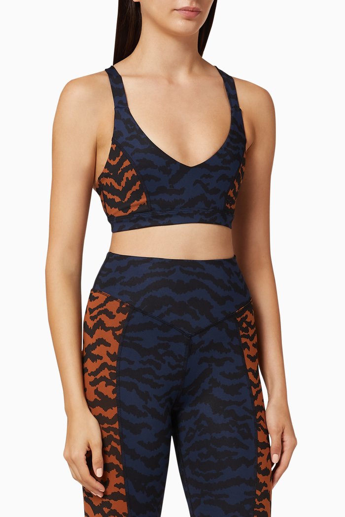 

Oasis Cross-Back Bra, Blue