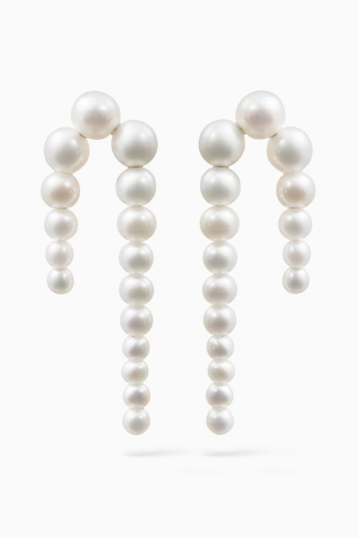 

Petite Perle Nuit Earrings in 14kt Yellow Gold