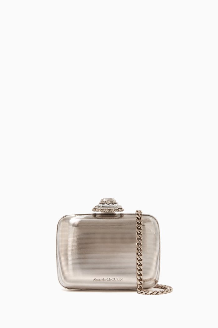 

Mini Clutch in Metal, Silver