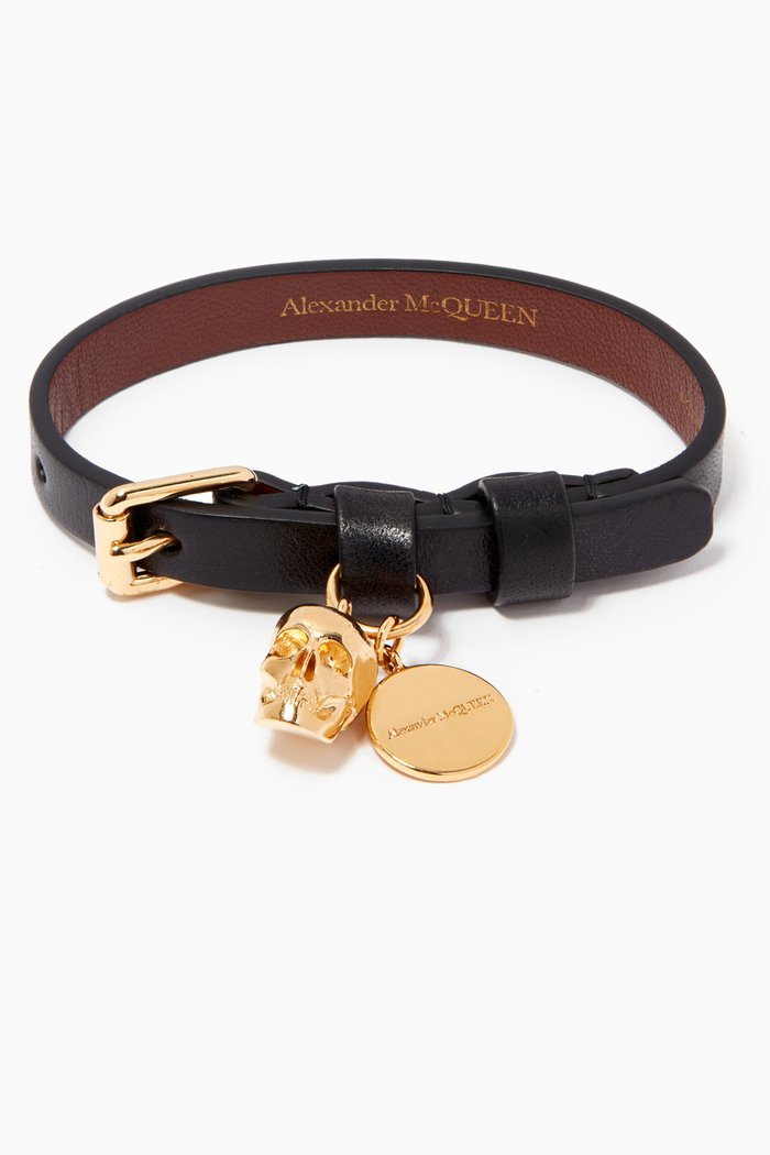

Skull Bracelet in Calfskin, Black