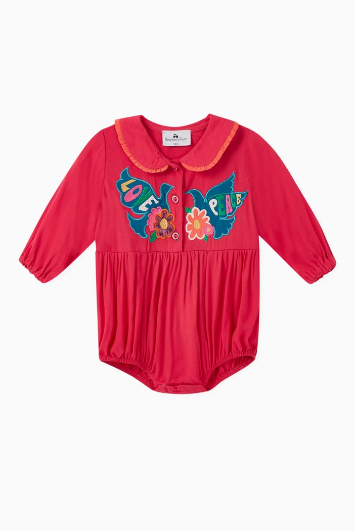 

Fay Birds Embroidered Body, Pink