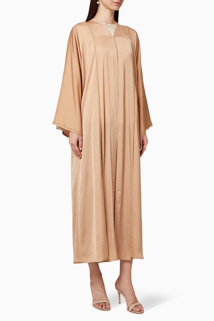 

Bead Embellished Abaya, Black