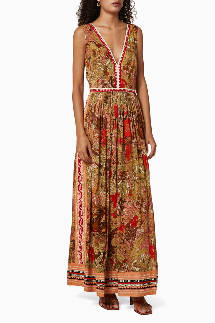 

Sophia Ranthambore Tiger Cotton Dress, Pink