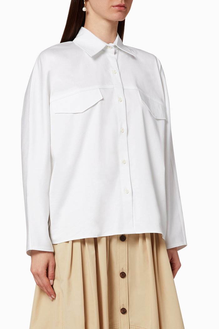

Alyson Cotton Shirt, White