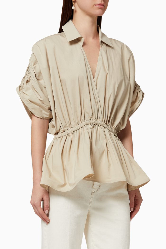 

Madeleine Cotton Blouse, Neutral