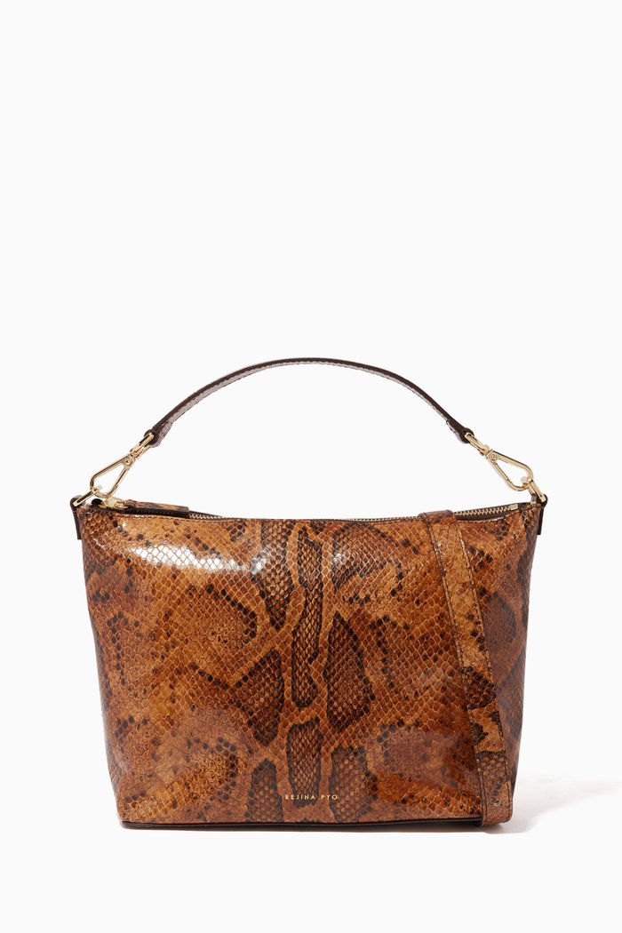 

Alma Bag in Snake-Effect Leather, Neutral