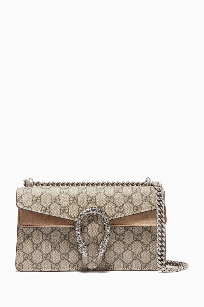 

Small Dionysus GG Shoulder Bag in Canvas, Neutral