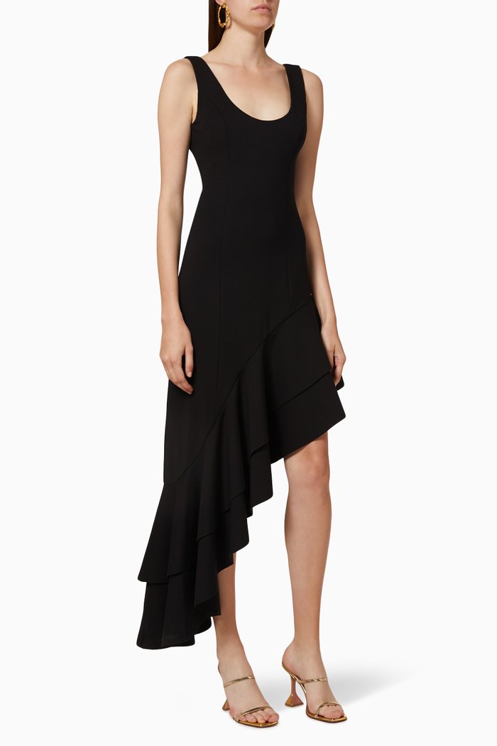 

Shana Asymmetrical Dress, Black