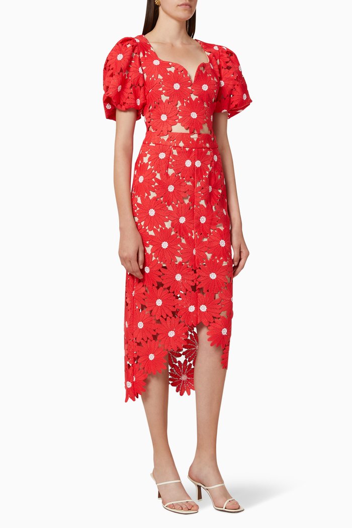 

Isabeau Floral Top & Skirt Set, Red