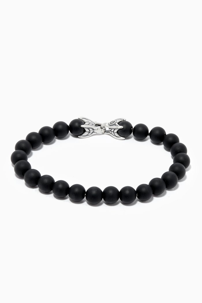 

Spiritual Beads Bracelet with Onyx, Black