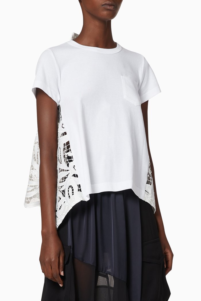 

Paisley Lace Pullover, White