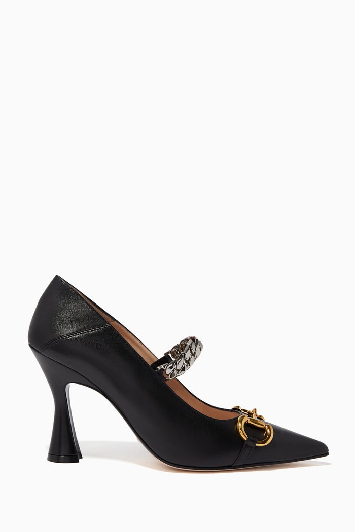 

Horsebit 95 Pumps in Leather, Black