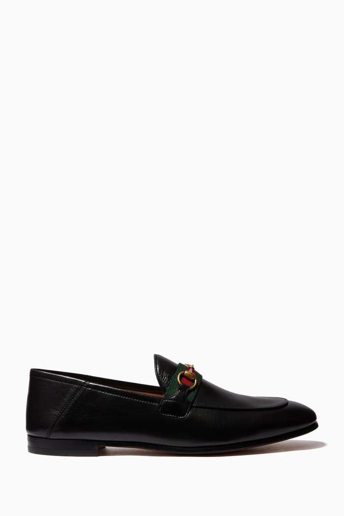 

Brixton Web Loafers in Leather, Black