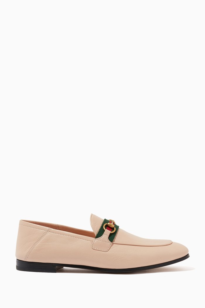 

Brixton Web Loafers in Leather, Neutral