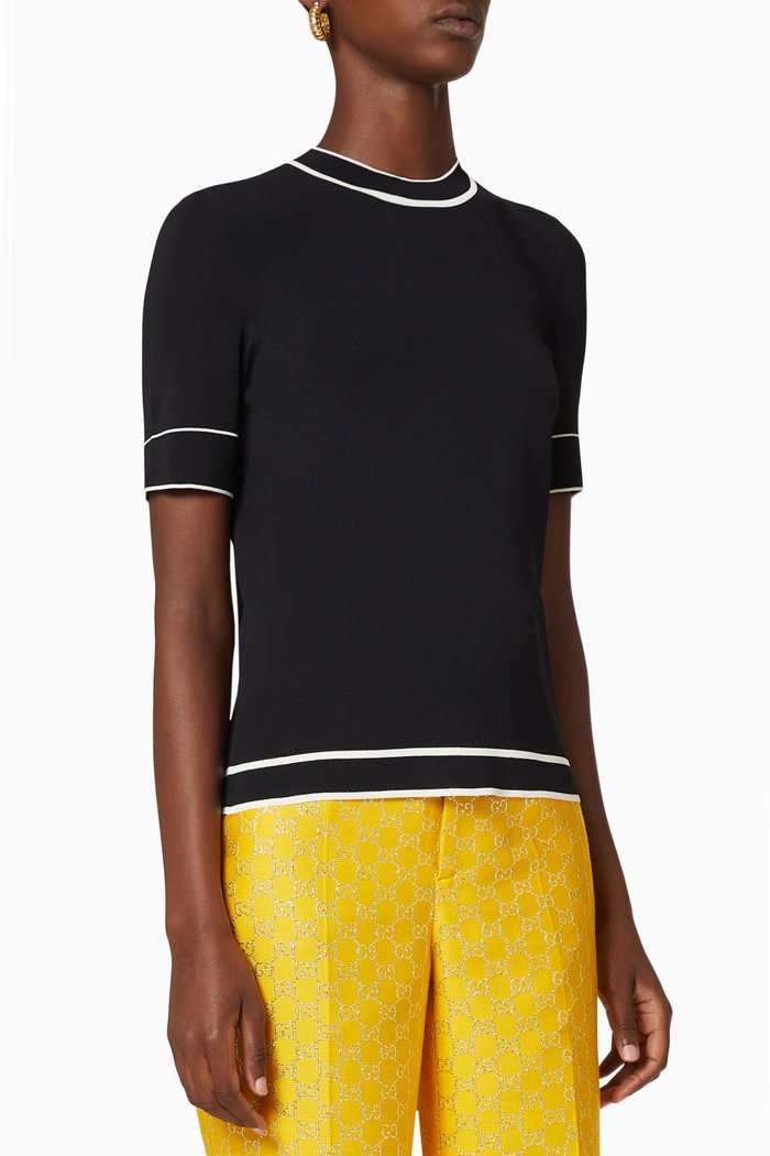 

Needle Rib Sweater, Black