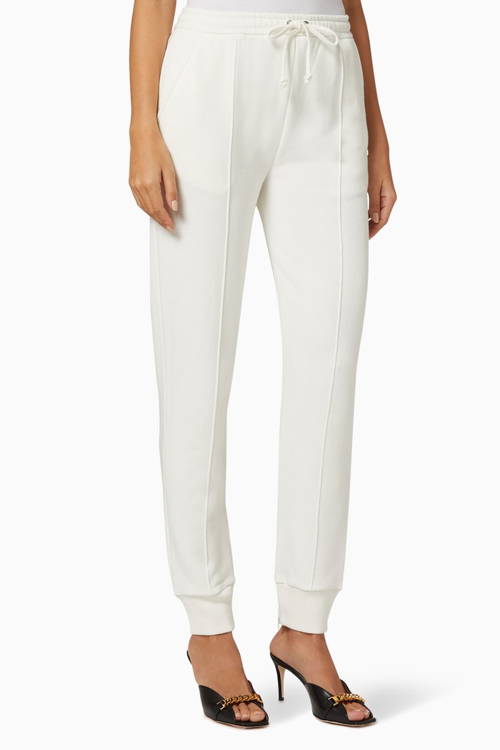 

Heavy Felt Cotton Track Pants, White