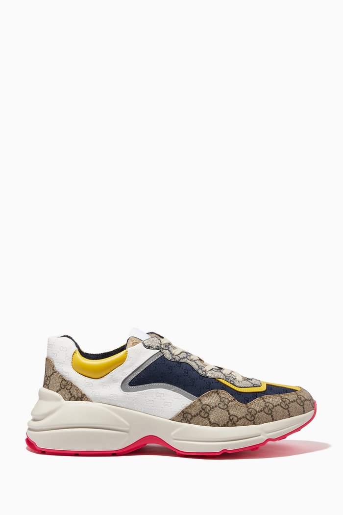 

GG Rhyton Sneakers in Canvas, Multicolour