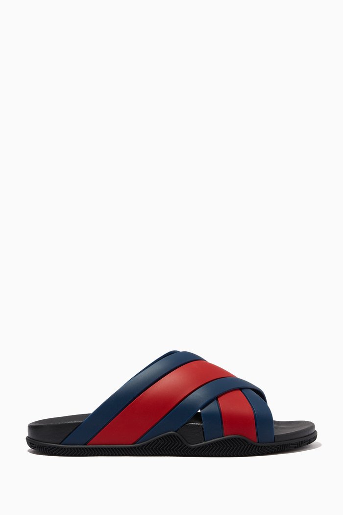 

Web Slide Sandals in Rubber, Blue