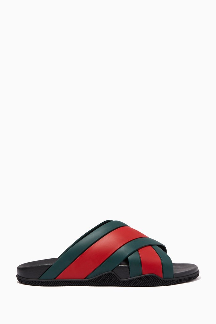 

Web Slide Sandals in Rubber, Multicolour