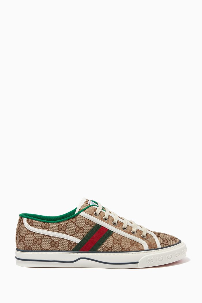 

GG Tennis 1977 Sneakers in Canvas, Brown