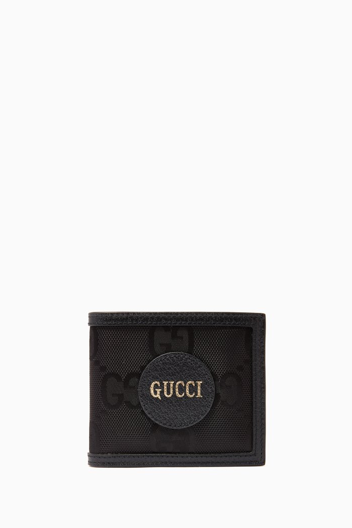 

Off The Grid Bi-Fold Wallet in Leather & Nylon, Black