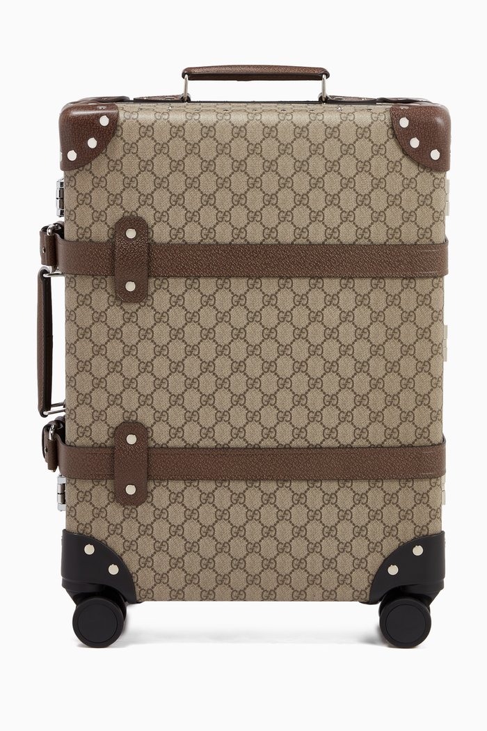 

Globe-Trotter GG Carry-On in Leather & Canvas, Neutral