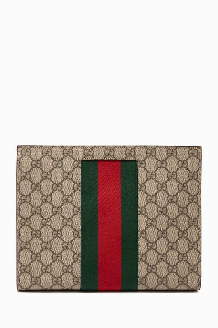 

GG Supreme Web Pouch in Canvas, Neutral