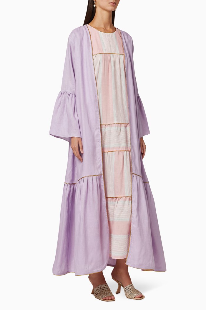 

Isabella Tulip Kaftan Set, Purple