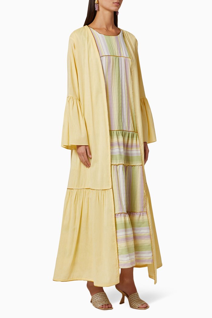 

Isabella Tulip Kaftan Set, Yellow