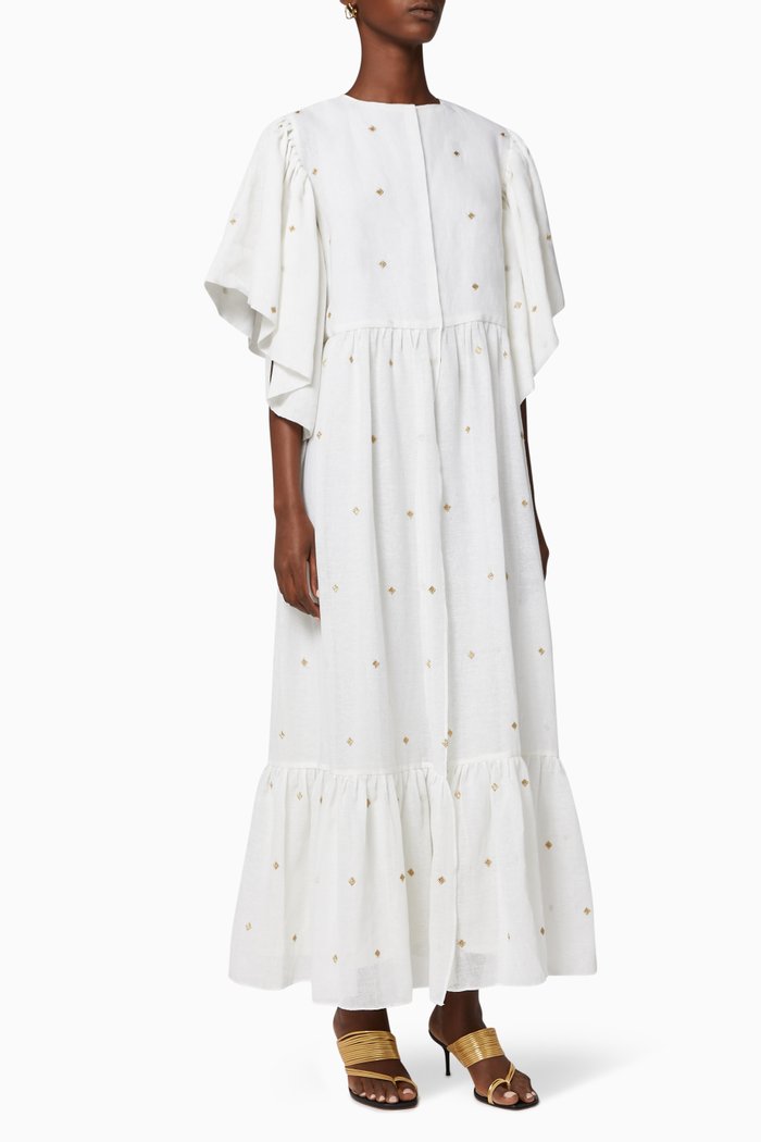 

Polka Jazmin Kaftan, White