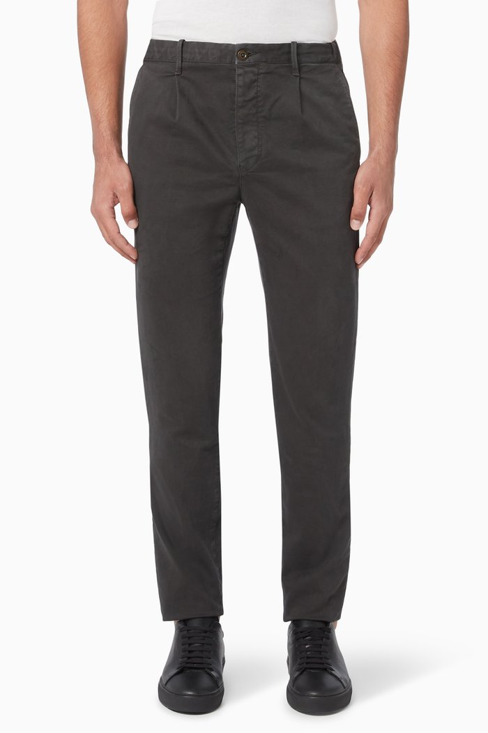 

Garment Dyed Stretch Jersey Pants, Grey