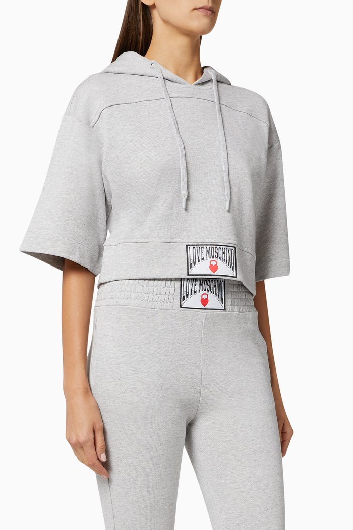 

Kettlebell Heart Jersey Hoodie, Grey