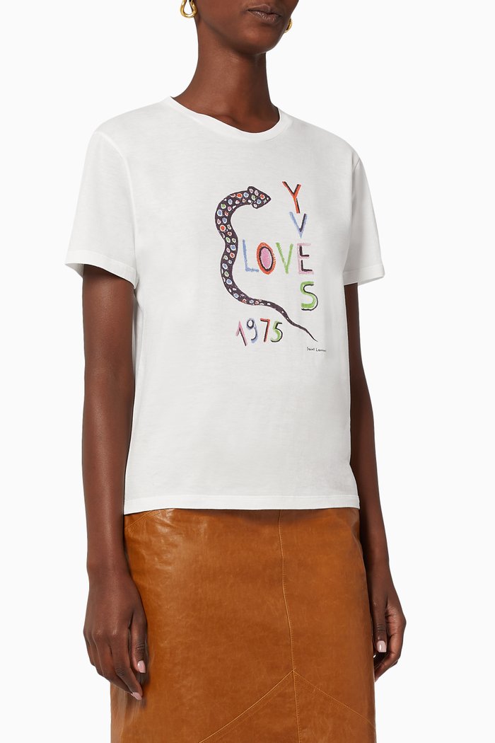 

Classic Sketch T-Shirt in Jersey, White