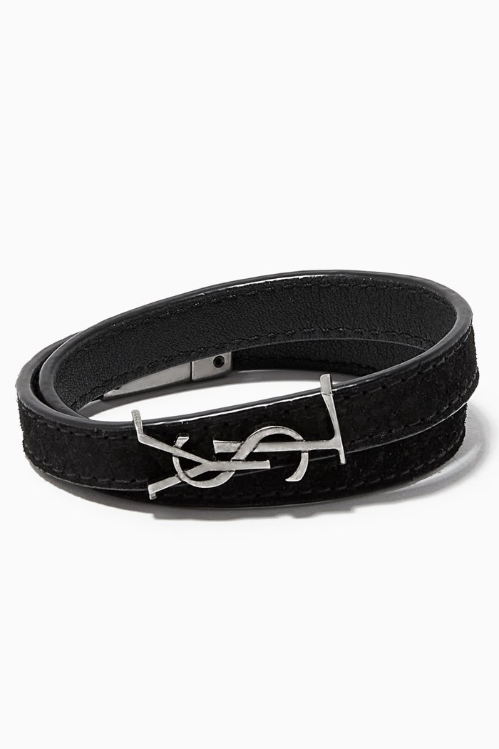 

Opyum Double Bracelet in Suede, Black
