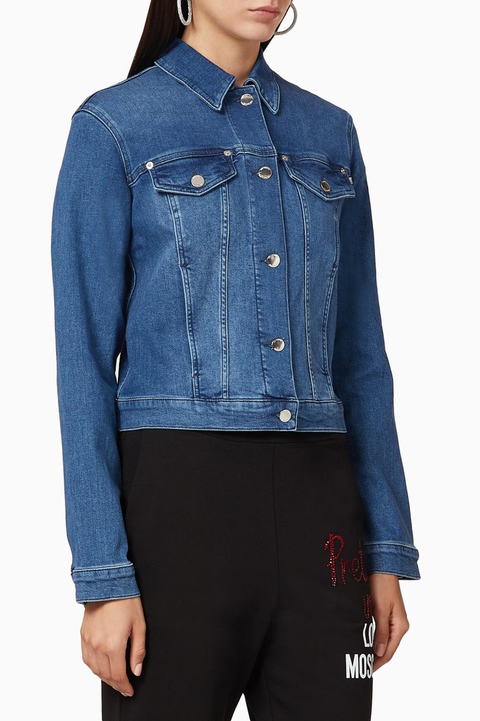 

Pretty in Love Stretch Denim Jacket, Blue