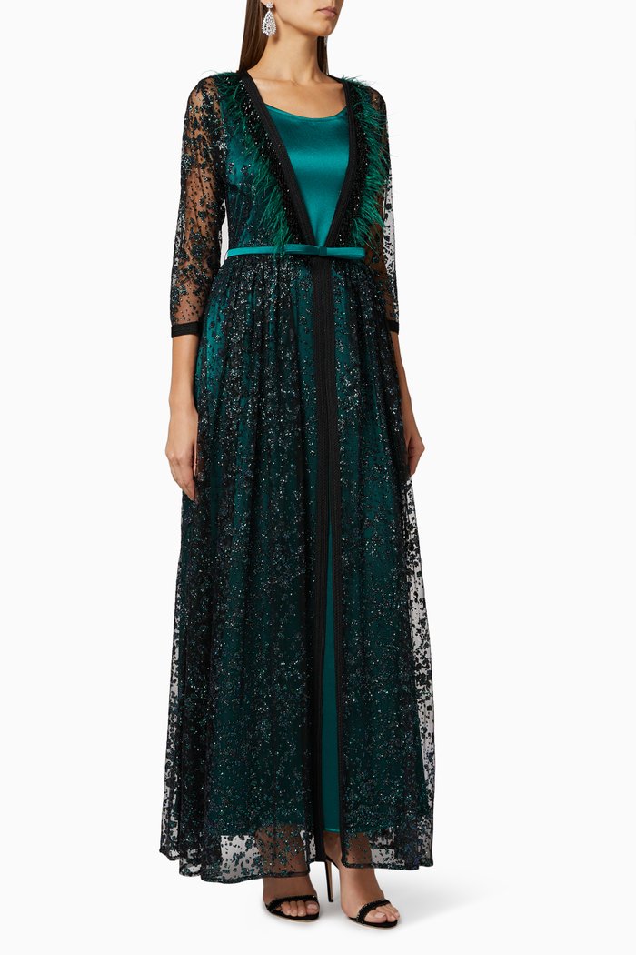 

Moroccan-Style Dress Set, Green
